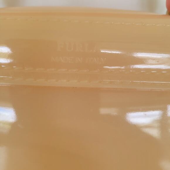 Furla Candy Bon Bon Mini Crossbody Shoulder Bag In Peachy Nude Jelly Small - Picture 5 of 12